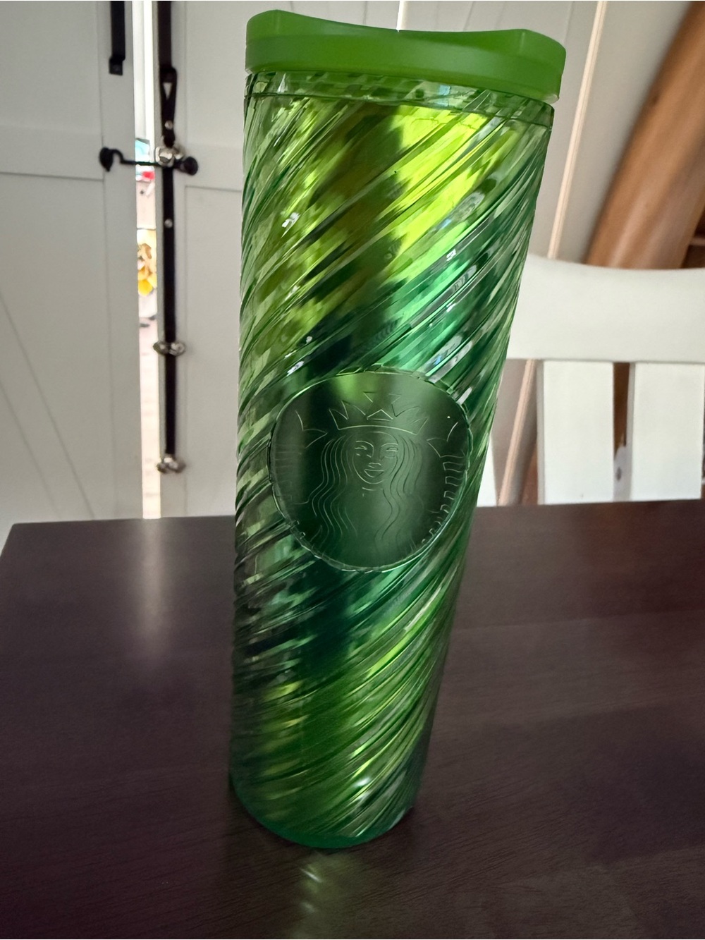 Starbucks Shimmering Green Spiral Reusable Tumbler